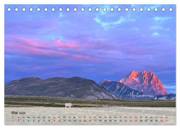 Produktbild: Abruzzen - wild und romantisch (Tischkalender 2026 DIN A5 quer), CALVENDO Monatskalender