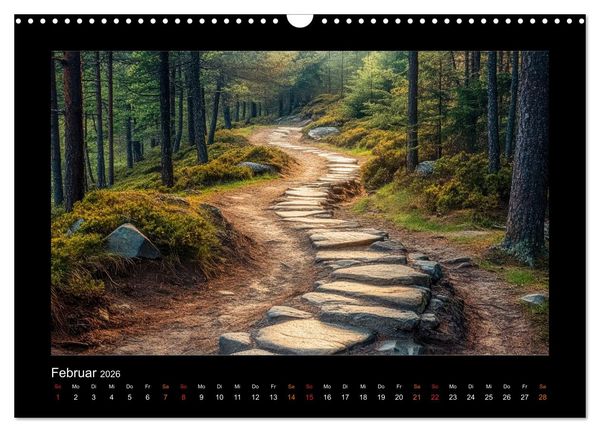 Produktbild: Geheimnisvolle Wege (Wandkalender 2026 DIN A3 quer), CALVENDO Monatskalender