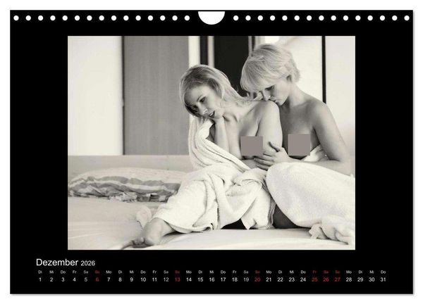 Produktbild: Sch&ouml;nheiten in schwarz-weiss (Wandkalender 2026 DIN A4 quer), CALVENDO Monatskalender