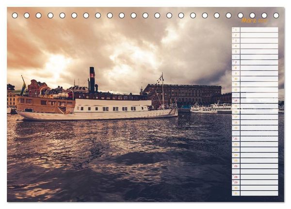 Produktbild: Stockholm - Nordische Sch&ouml;nheit (Tischkalender 2027 DIN A5 quer), CALVENDO Monatskalender