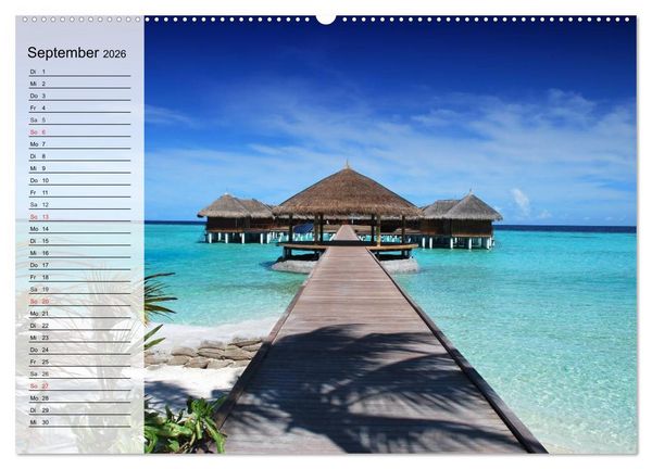 Produktbild: S&uuml;dseetr&auml;ume. Paradiese im Pazifik (hochwertiger Premium Wandkalender 2026 DIN A2 quer), Kunstdruck in Hochglanz