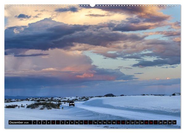 Produktbild: Wei&szlig;e Wunderwelten - White Sands National Monument (Wandkalender 2026 DIN A2 quer), CALVENDO Monatskalender