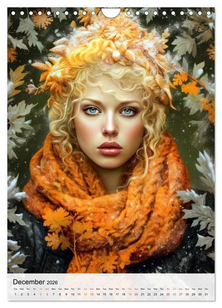 Produktbild: Flourishing Femmes (Wall Calendar 2026 DIN A4 portrait), CALVENDO 12 Month Wall Calendar