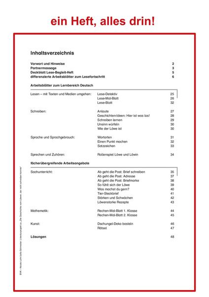 Produktbild: Literaturprojekt zu Die Geschichte vom L&ouml;wen, der nicht schreiben konnte