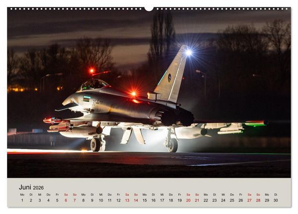 Produktbild: Kampfjet Eurofighter Typhoon (hochwertiger Premium Wandkalender 2026 DIN A2 quer), Kunstdruck in Hochglanz