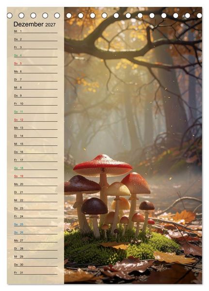 Produktbild: Pilze wie im M&auml;rchen (Tischkalender 2027 DIN A5 hoch), CALVENDO Monatskalender