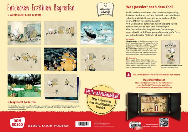 Produktbild: Und danach. Gedanken &uuml;ber das gro&szlig;e Jenseits. Kamishibai Bildkartenset, m. 1 Beilage