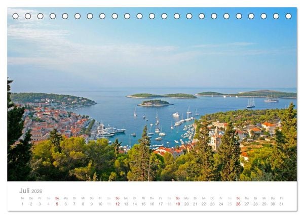Produktbild: Kroatische Adriak&uuml;ste (Tischkalender 2026 DIN A5 quer), CALVENDO Monatskalender
