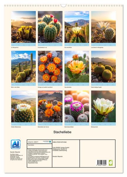 Produktbild: Stachelliebe (Wandkalender 2027 DIN A2 hoch), CALVENDO Monatskalender