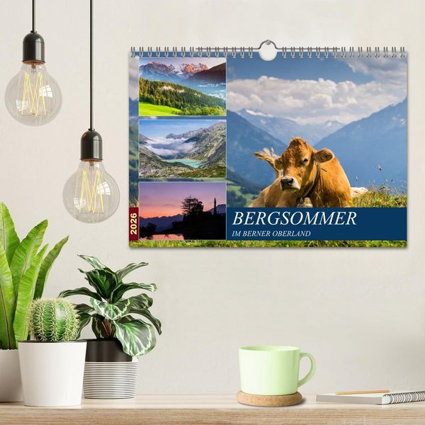 Produktbild: Bergsommer im Berner Oberland (Wandkalender 2026 DIN A4 quer), CALVENDO Monatskalender