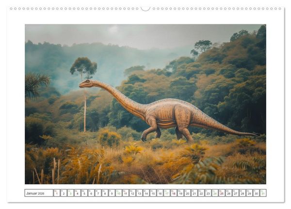 Produktbild: Giganten der Urzeit (Wandkalender 2026 DIN A2 quer), CALVENDO Monatskalender