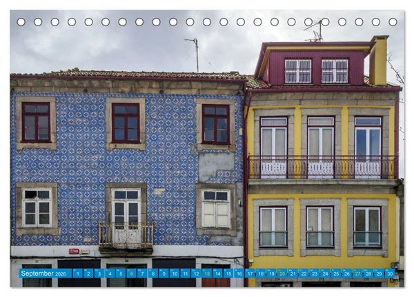 Produktbild: Porto & das Douro-Tal (Tischkalender 2026 DIN A5 quer), CALVENDO Monatskalender