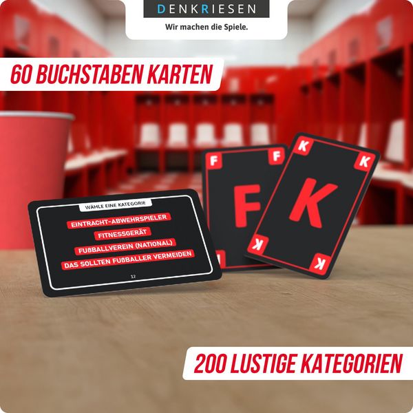 Produktbild: DENKRIESEN - STADT LAND VOLLPFOSTEN&reg; &ndash; Das Kartenspiel - Eintracht Frankfurt EDITION - "Wenn der Kopf richtig funktioniert, ist er das dritte Bein."