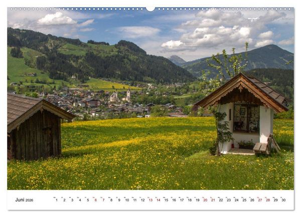 Produktbild: Kitzb&uuml;hel, Sportstadt und Wanderparadies (hochwertiger Premium Wandkalender 2026 DIN A2 quer), Kunstdruck in Hochglanz