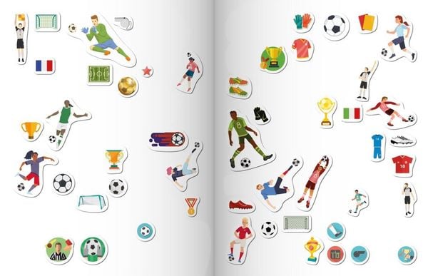 Produktbild: Mein Stickeralbum Fu&szlig;ball mit 100 Stickern
