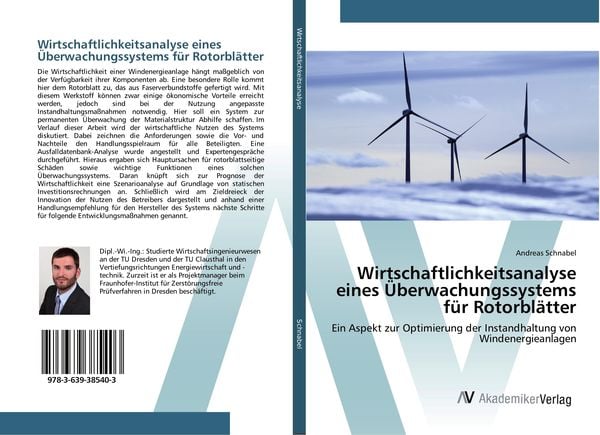 Produktbild: Wirtschaftlichkeitsanalyse eines Überwachungssystems für Rotorblätter