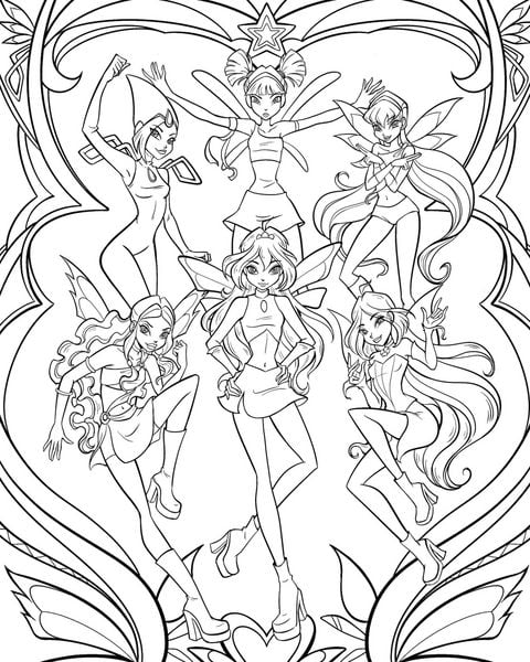 Produktbild: Winx Club: The Official Coloring Book