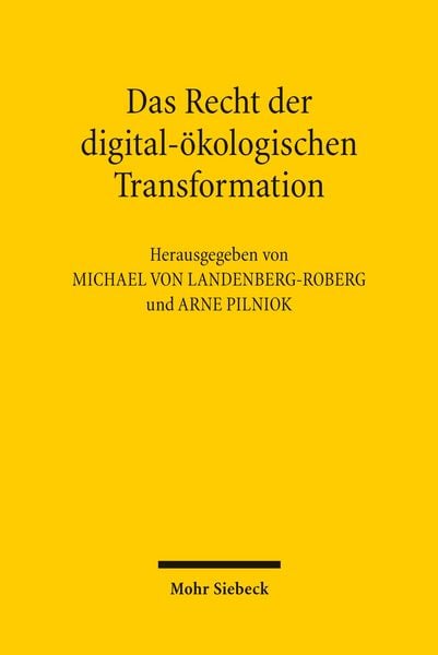 Produktbild: Das Recht der digital-&ouml;kologischen Transformation