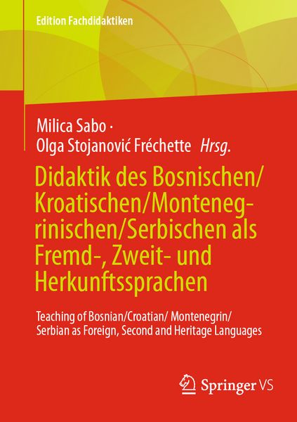 Produktbild: Didaktik des Bosnischen/Kroatischen/Montenegrinischen/Serbischen als Fremd-, Zweit- und Herkunftssprachen