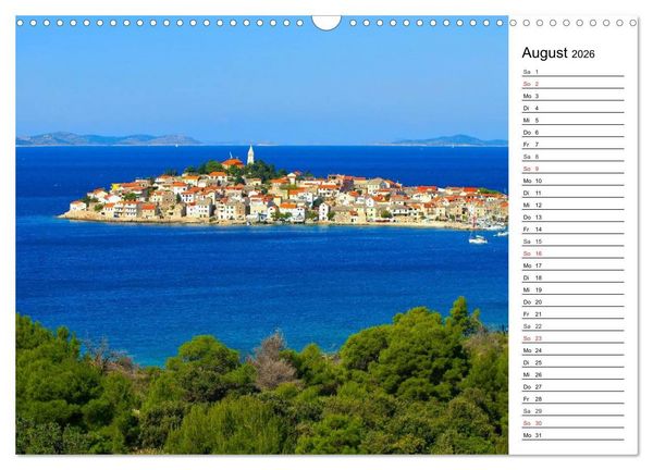 Produktbild: Kroatien - Traumhafte Landschaften und faszinierende St&auml;dte (Wandkalender 2026 DIN A3 quer), CALVENDO Monatskalender