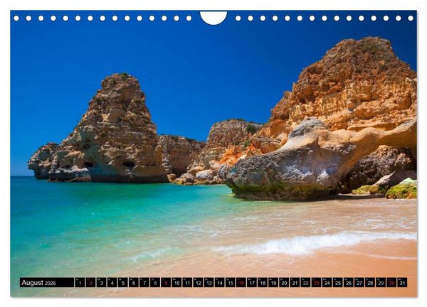 Produktbild: Str&auml;nde, Felsen und Meer - ALGARVE 2026 (Wandkalender 2026 DIN A4 quer), CALVENDO Monatskalender