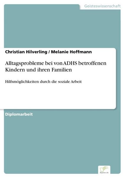 Produktbild: Alltagsprobleme bei von ADHS betroffenen Kindern und ihren Familien