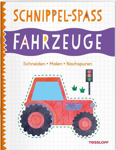 Produktbild: Schnippel-Spa&szlig;. Fahrzeuge. Schneiden - Malen - Nachspuren