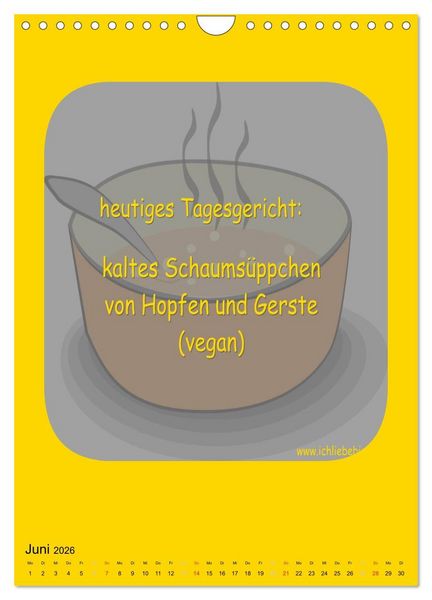 Produktbild: Ich liebe Bier (Wandkalender 2026 DIN A4 hoch), CALVENDO Monatskalender