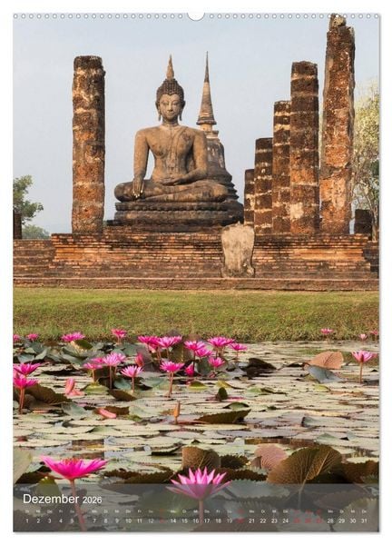Produktbild: Buddha - Harmonie und Gelassenheit (hochwertiger Premium Wandkalender 2026 DIN A2 hoch), Kunstdruck in Hochglanz