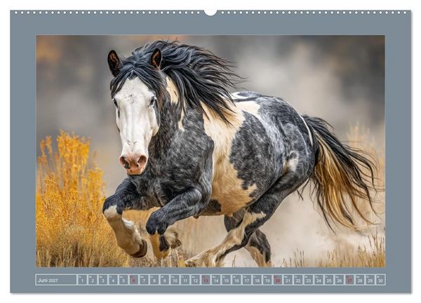 Produktbild: Mustangs. Pferde in ihrer wildesten Sch&ouml;nheit (Wandkalender 2027 DIN A2 quer), CALVENDO Monatskalender
