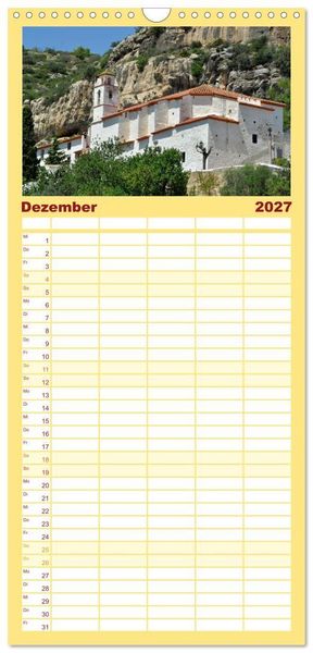 Produktbild: Familienplaner 2027 - Castellon die etwas andere Provinz mit 5 Spalten (Wandkalender, 21 x 45 cm) CALVENDO