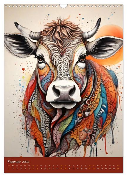 Produktbild: Zentangle Zoo im Kinderzimmer (Wandkalender 2026 DIN A3 hoch), CALVENDO Monatskalender