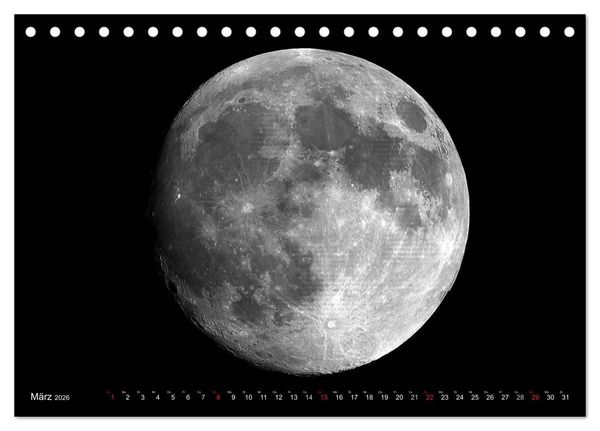 Produktbild: Sonne, Monde und Planeten (Tischkalender 2026 DIN A5 quer), CALVENDO Monatskalender