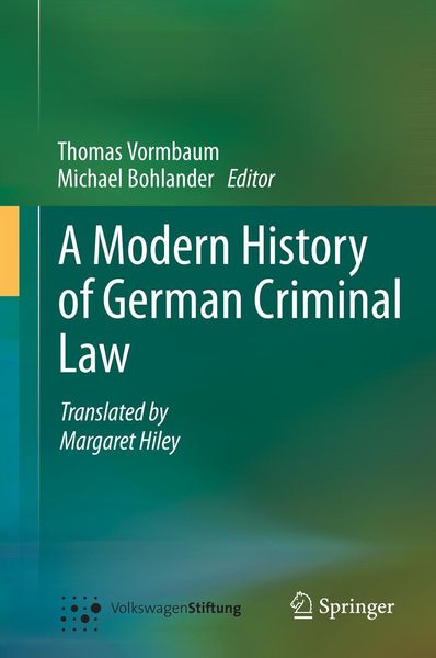 Produktbild: A Modern History of German Criminal Law