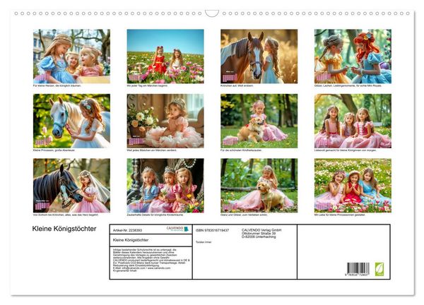 Produktbild: Kleine K&ouml;nigst&ouml;chter (Wandkalender 2026 DIN A2 quer), CALVENDO Monatskalender