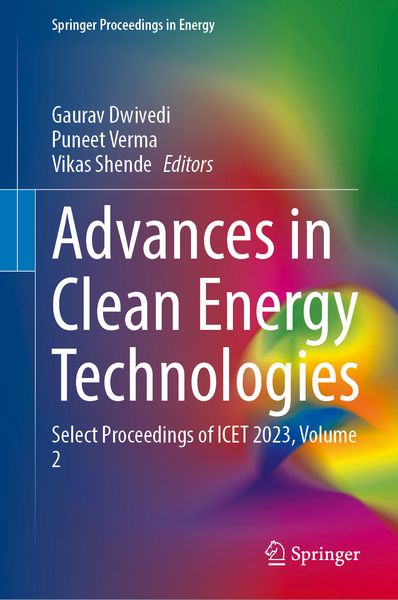 Produktbild: Advances in Clean Energy Technologies