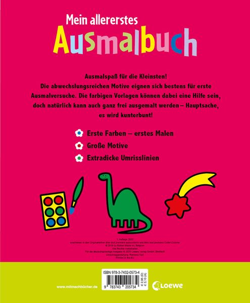 Produktbild: Mein allererstes Ausmalbuch (Schmetterling)