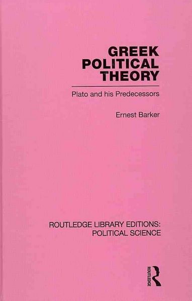 Produktbild: Greek Political Theory (Routledge Library Editions: Politica