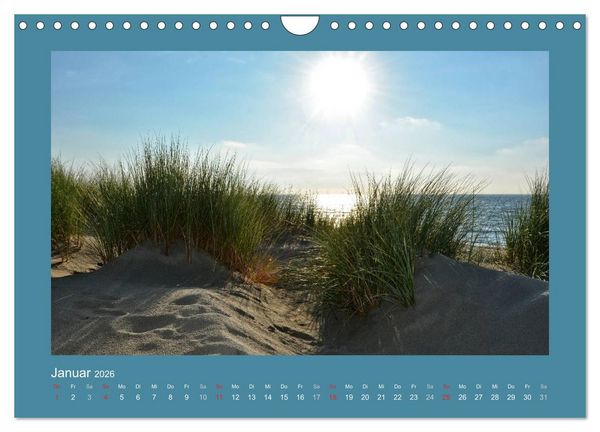 Produktbild: Sandd&uuml;nen an der Nordsee in den Niederlanden (Wandkalender 2026 DIN A4 quer), CALVENDO Monatskalender