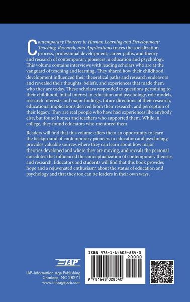 Produktbild: Contemporary Pioneers in Human Learning and Development