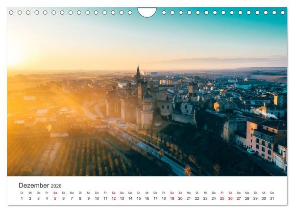 Produktbild: Spanien Luftaufnahmen (Wandkalender 2026 DIN A4 quer), CALVENDO Monatskalender