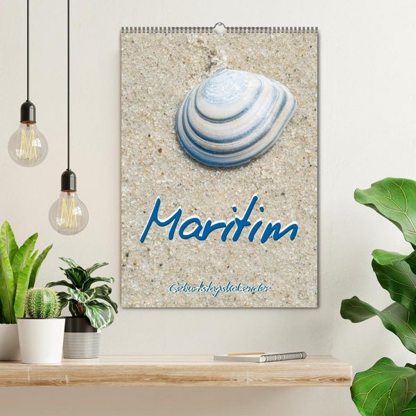 Produktbild: Maritim - Geburtstagskalender (Wandkalender 2026 DIN A2 hoch), CALVENDO Monatskalender