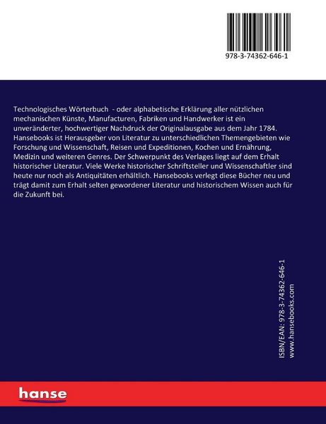 Produktbild: Technologisches W&ouml;rterbuch