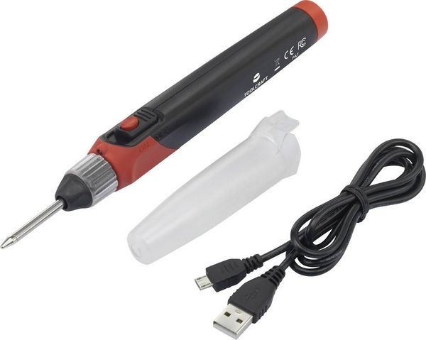 Produktbild: TOOLCRAFT LWK-123 L&ouml;tkolben 100 - 600&deg;C Akkubetrieben