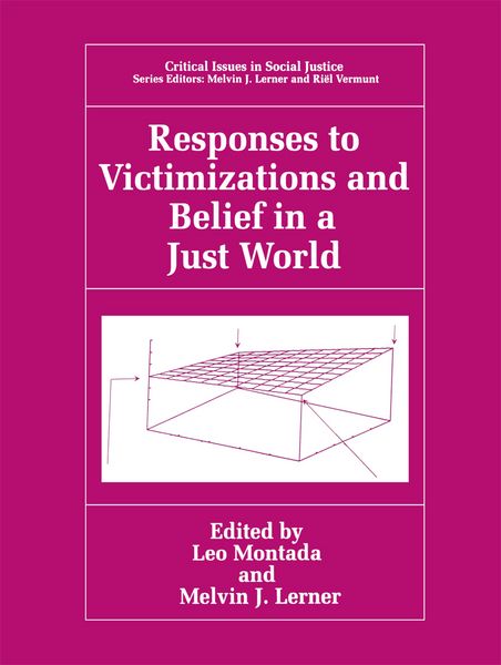 Produktbild: Responses to Victimizations and Belief in a Just World