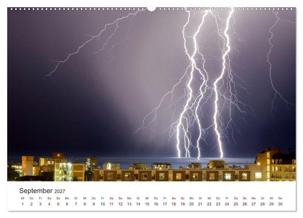 Produktbild: Gewitter - atemberaubende Naturschauspiele (hochwertiger Premium Wandkalender 2027 DIN A2 quer), Kunstdruck in Hochglanz