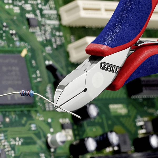 Produktbild: Knipex 77 02 115 Elektronik- u. Feinmechanik Seitenschneider mit Facette 115 mm