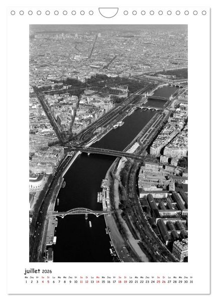 Produktbild: Visage de Paris, ann&eacute;es 1970 (Calendrier mural 2026 DIN A4 horizontal), CALVENDO calendrier mensuel