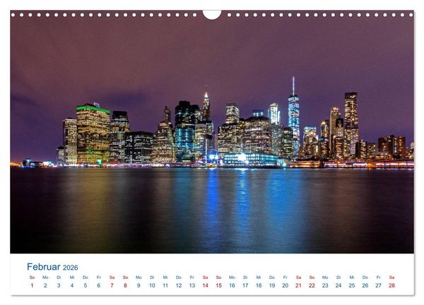 Produktbild: Die New Yorker City (Wandkalender 2026 DIN A3 quer), CALVENDO Monatskalender