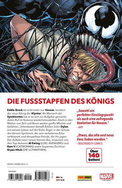 Produktbild: Venom: Erbe des K&ouml;nigs